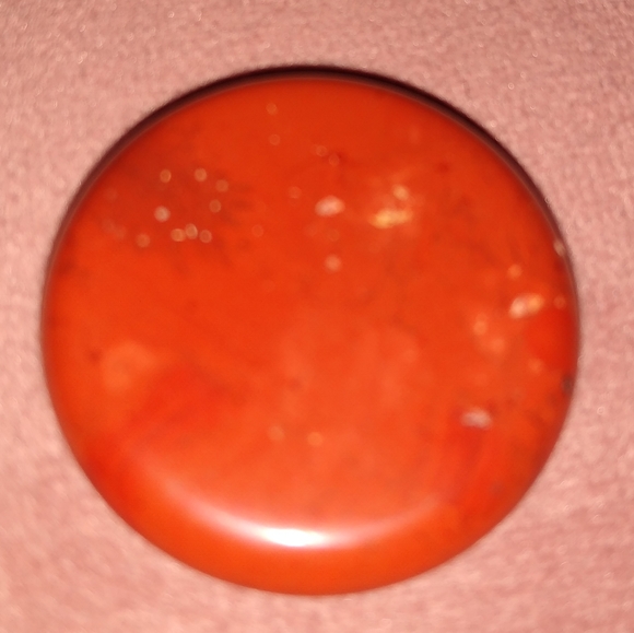 Red Jasper Palm Stone Worry Rock Pocket Gem Root Chakra Round Gemstone - Picture 3 of 4